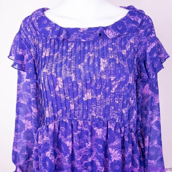 NEW Free People These Dreams purple Mini Dress, S - Picture 5 of 16